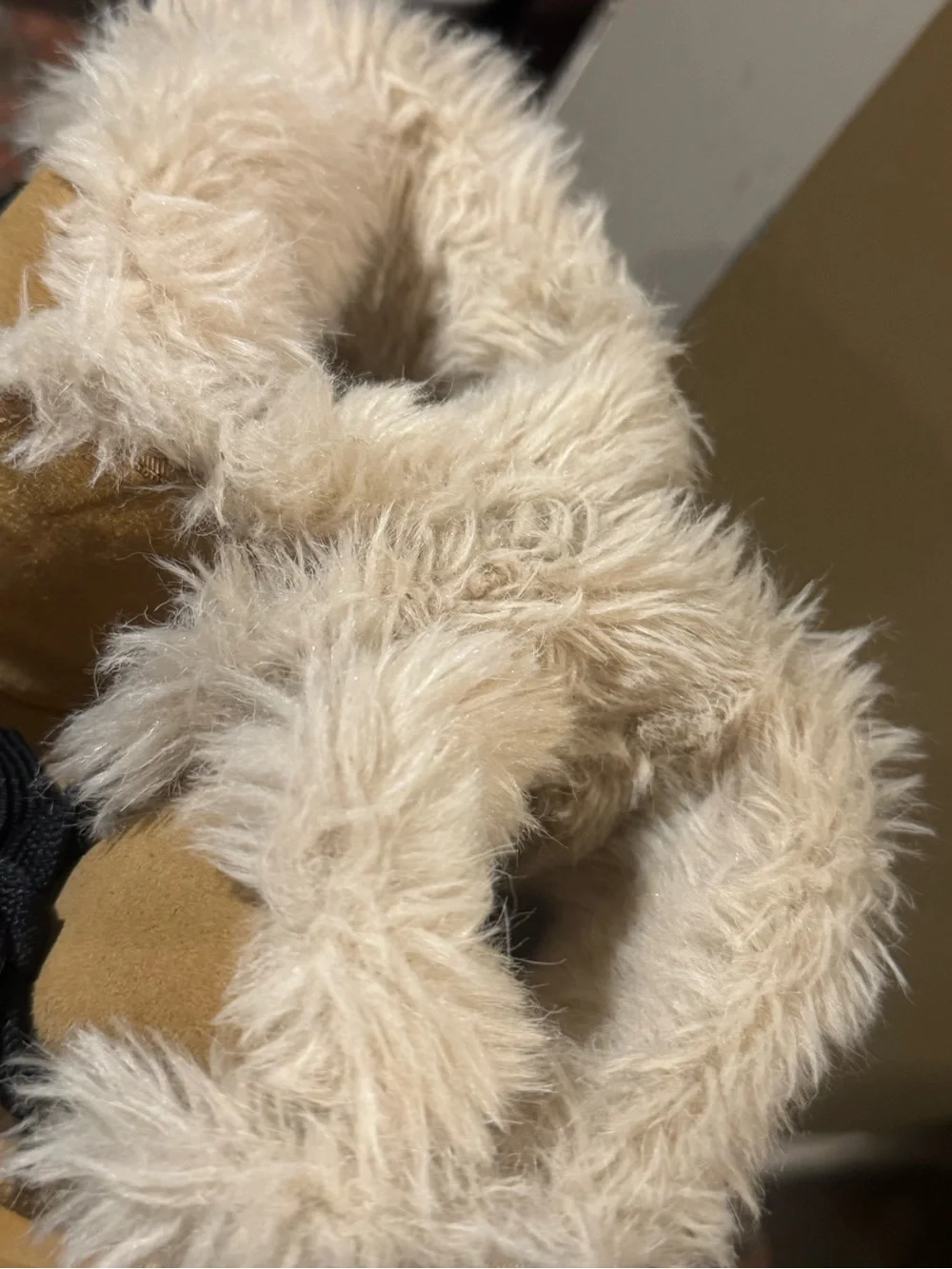 Sorel Children’s Tan and Black Faux-Fur Winter Boots